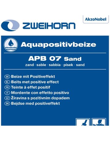 Aquapositivbeize APB 07 sand 1 l - Zweihorn